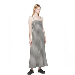 Ganni Seersucker Midi Dress